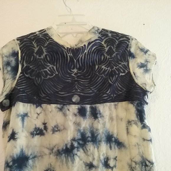 Tie Dye Embroidered Maxi Dress - Picture 9 of 12